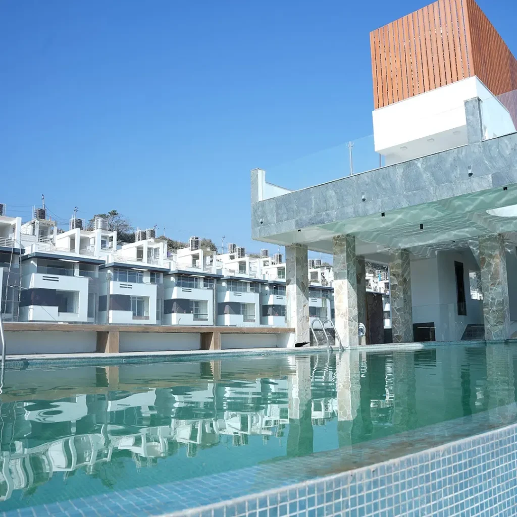 Infinity Swimming pool at Karyabinayak Homes: New Modern Colony in Kathmandu